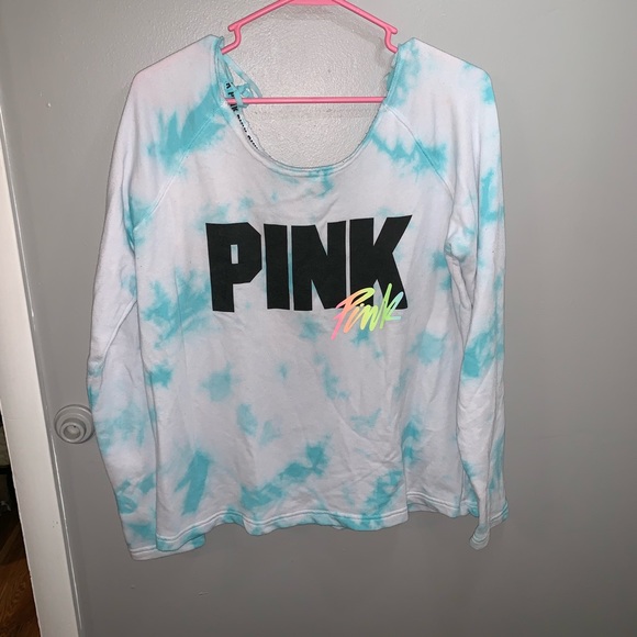 PINK Victoria's Secret Tops - Victoria’s Secret Pink tie dye sweatshirt, size S